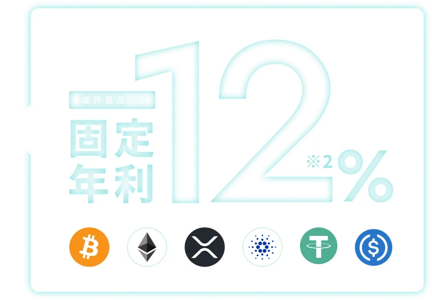 業界最高固定年利12% ※2