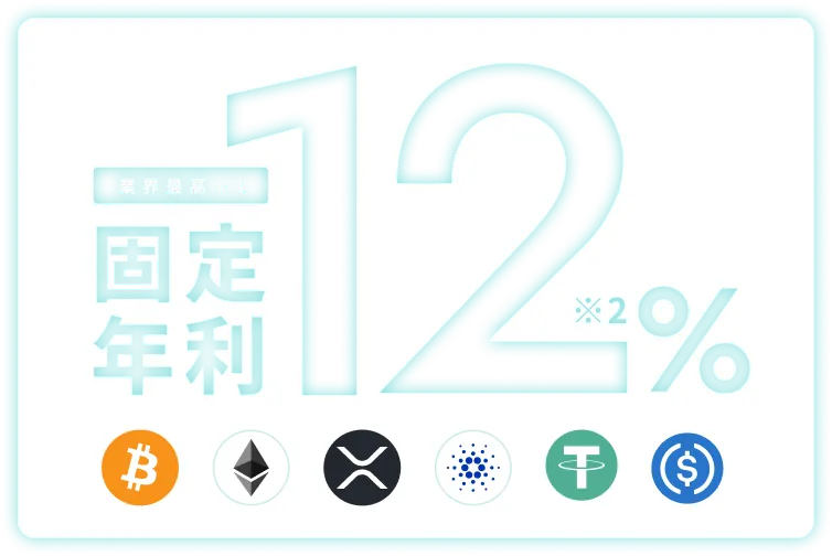 業界最高固定年利12% ※2