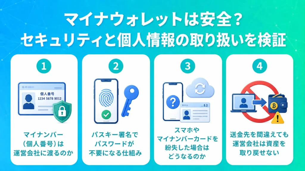 マイナウォレットは安全?セキュリティと個人情報の取り扱いを検証